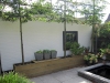 Plantenbak van geïmpregneerd steigerhout